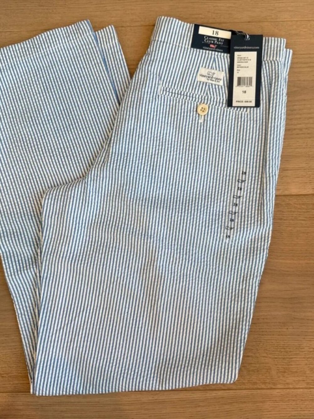 Vineyard Vines Boys Classic Fit Club Pant Size 18 NWT
